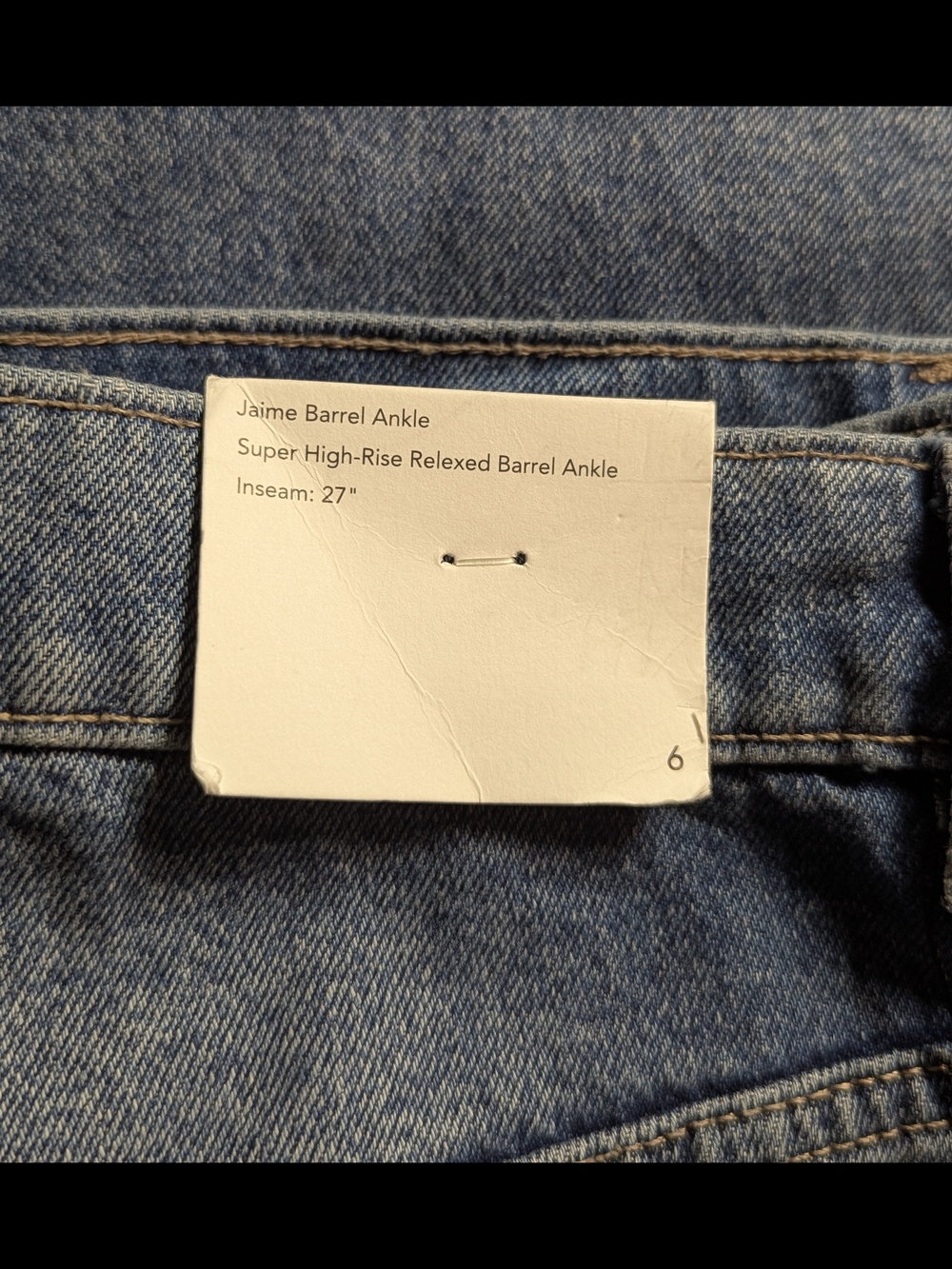 Jason Wu Jaime Barrel Ankle Jeans Size 6 - Picture 6 of 8